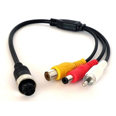 4 Pin D - RCA,DC,RCA